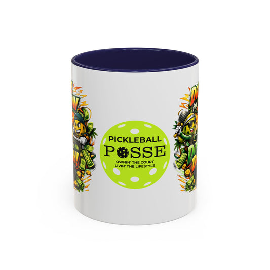 Pickleball Coffee Mug — “Drive for Show, Dink for Dough!” Accent Ceramic Mug (11/15oz)